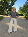 Hedda wide leg jeans – Beige