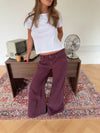 Johanne jeans with wide legs - Purple