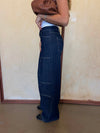 Wilma jeans with details - Dark denim