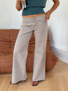 Gerda jeans with details – Taupe