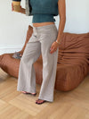 Gerda jeans with details – Taupe