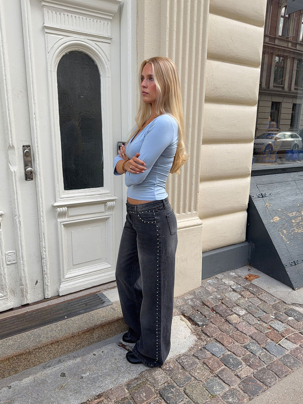Bekka jeans with studs - Black