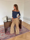 Suna jeans with skirt - Beige