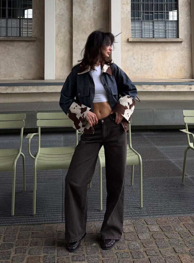 Audrey jeans - Dark brown