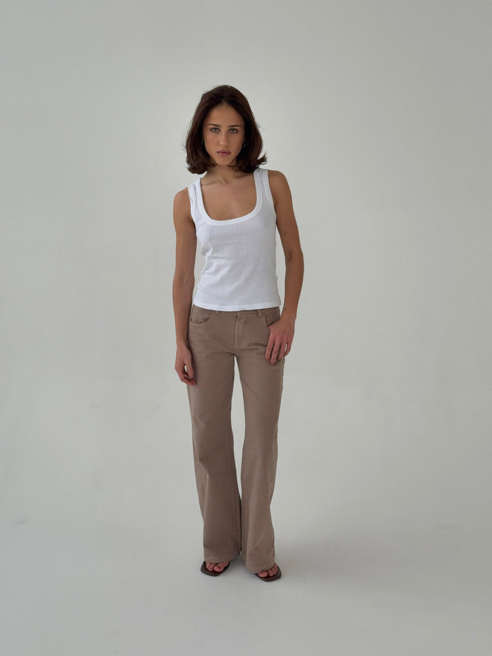 Lovia jeans - Taupe
