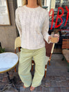 Fenny cable knit - Light grey