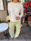 Fenny cable knit - Light grey