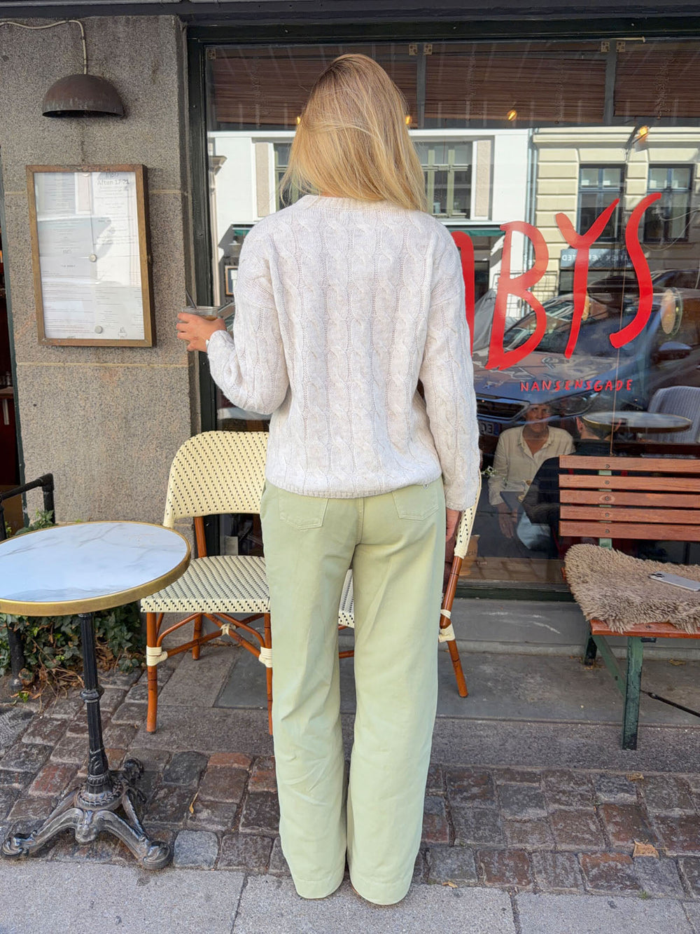 Fenny cable knit - Light grey