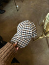 Madeline cap with med checkers - Multi colored