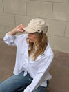 Kammi cap with details  - Light beige