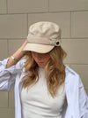 Kammi cap with details  - Light beige