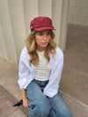Jona cap with details - Red