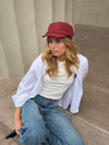 Jona cap with details - Red