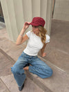 Jona cap with details - Red
