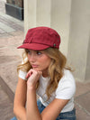 Jona cap with details - Red