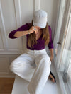 Tony cap with stripes - Grey/white