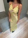 Emily dress with flowers - Yellow