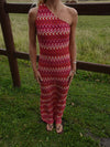 Evanthe patterned dress – Multi coloured