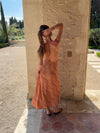 Klea dress with pattern - Orange