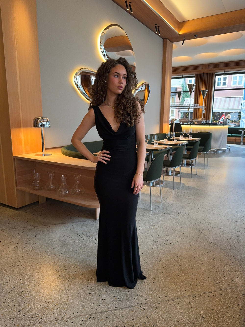 Flora maxi dress - Black