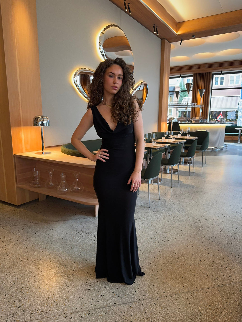 Flora maxi dress - Black