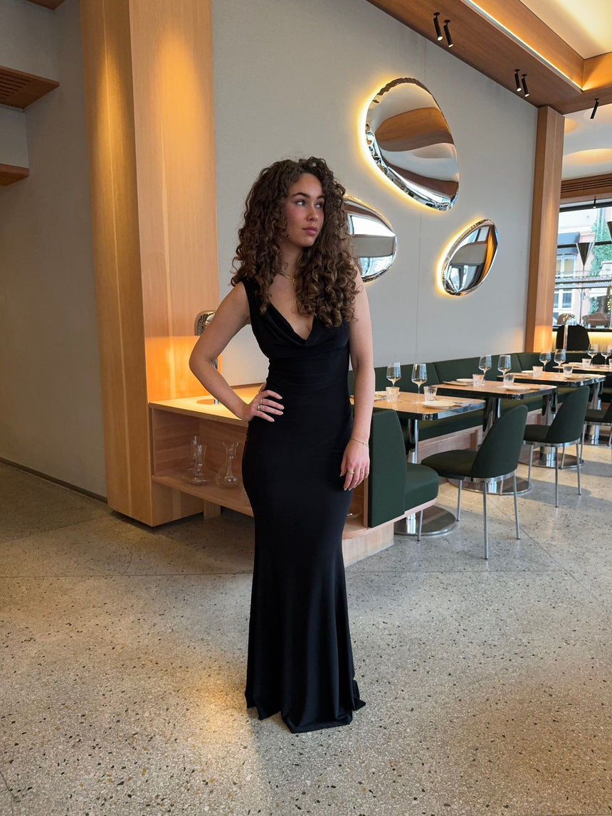 Flora maxi dress - Black