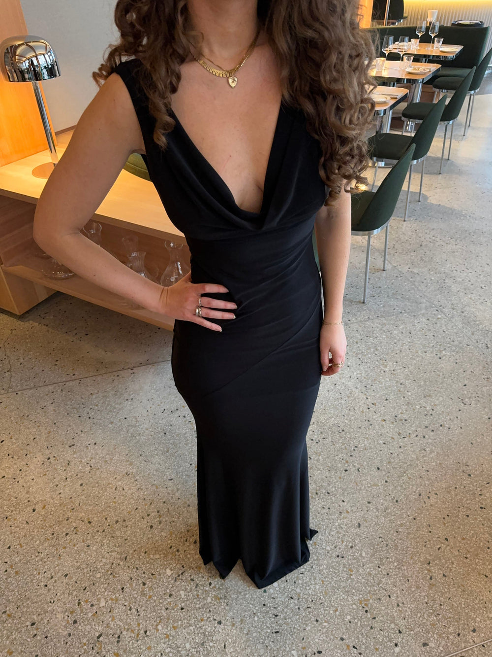 Flora maxi dress - Black