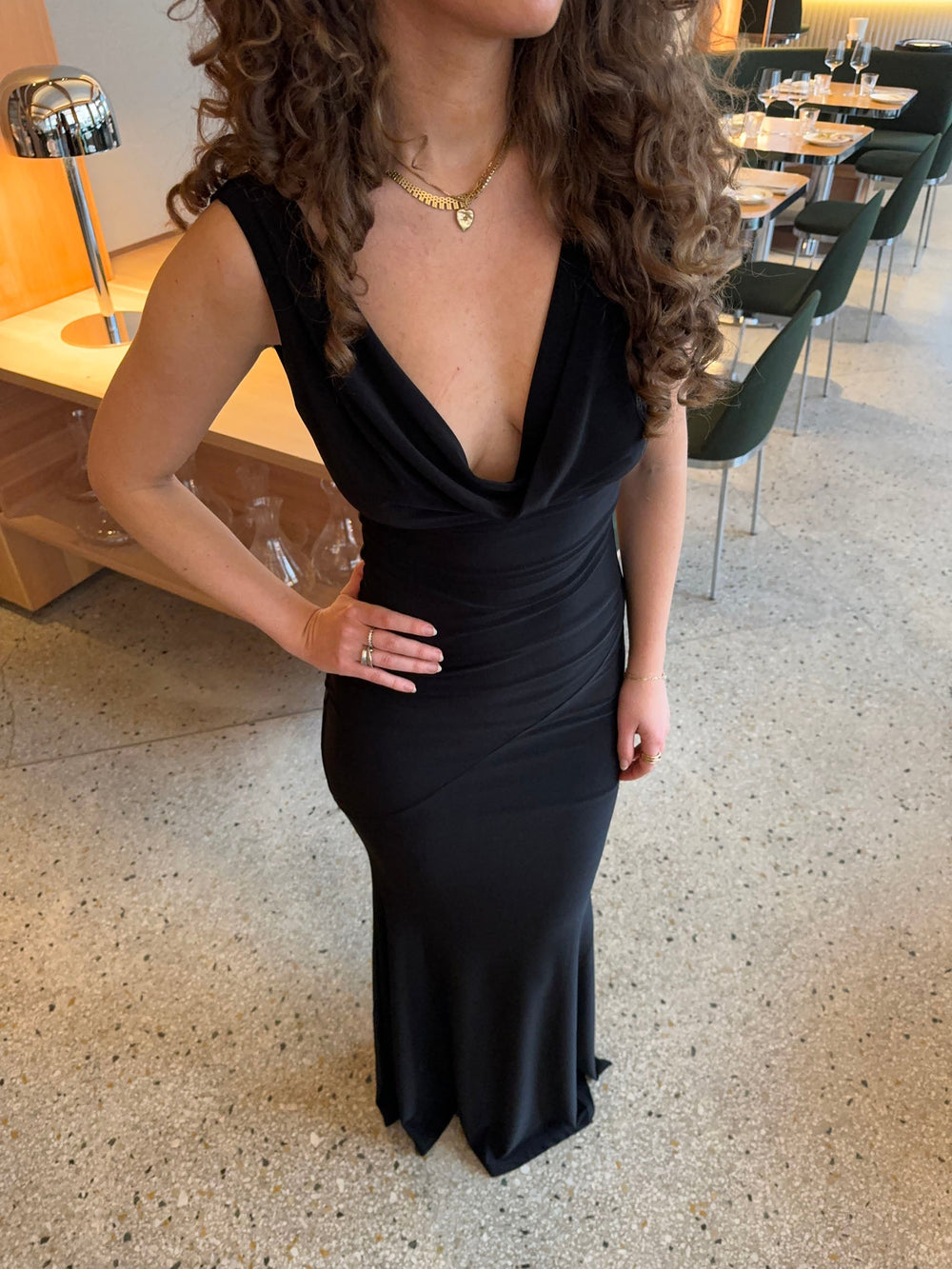 Flora maxi dress - Black