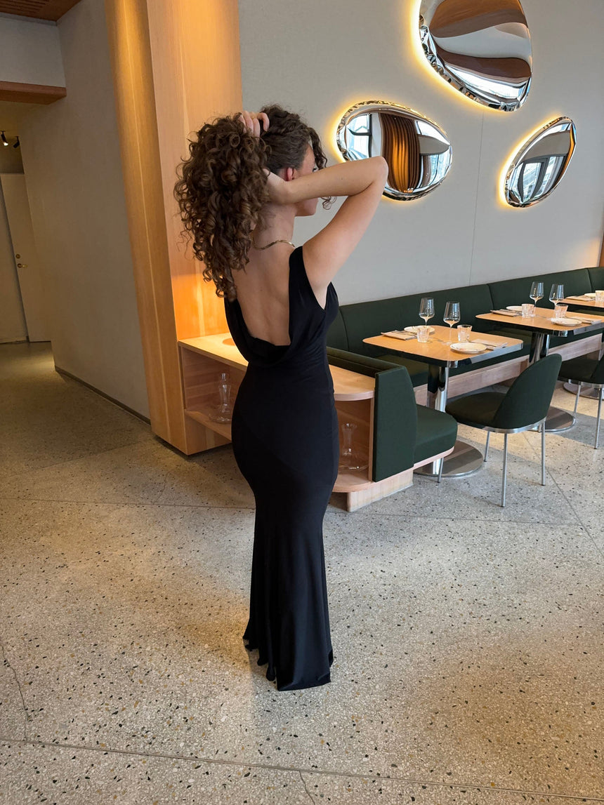 Flora maxi dress - Black