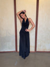 Redina dress with open back - Black