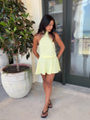 Kaiana dress with open back - Yellow