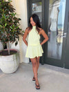 Kaiana dress with open back - Yellow