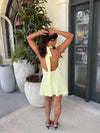 Kaiana dress with open back - Yellow