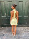 Kaiana dress with open back - Yellow