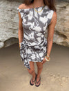 Wilda dress - Grey/white