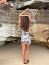 Wilda dress - Grey/white