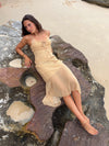 Elora dress with flowers - Yellow