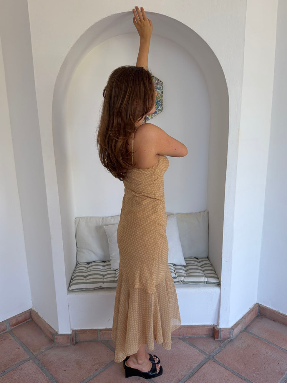 Elora dress with flowers - Yellow