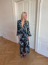 Floral dress with flowers - Navy/white