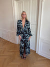 Floral dress with flowers - Navy/white