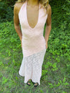 Tulla dress with lace - Light pink