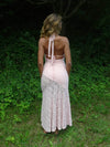 Tulla dress with lace - Light pink