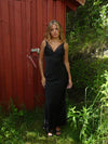 Mirellea dress with lace details – Black