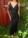 Mirellea dress with lace details – Black