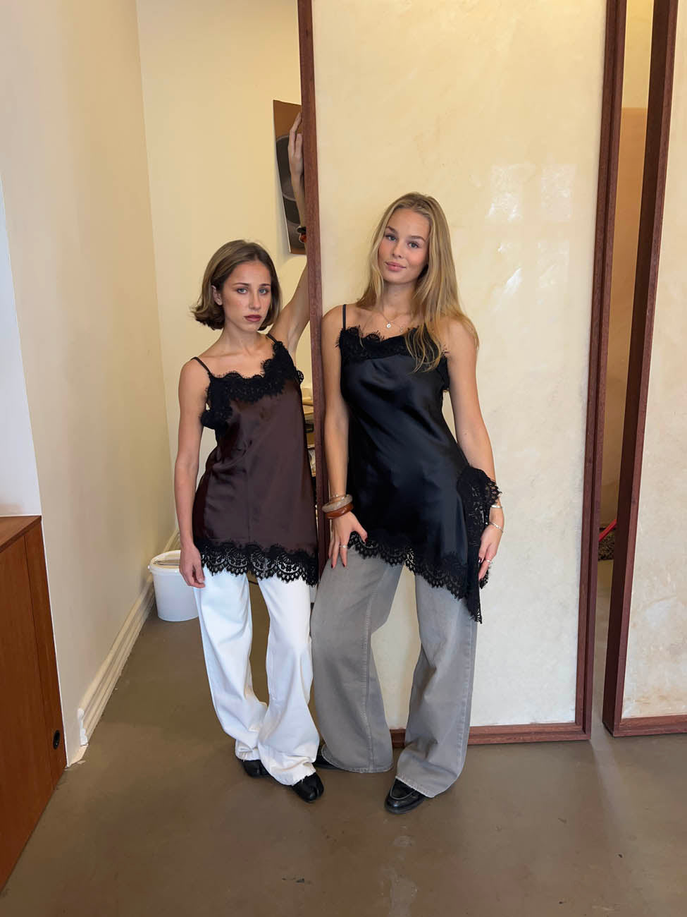 Dixie dress with lace - Black