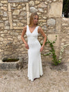 Lana dress with lace - White