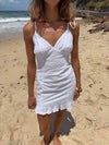 Johanne embroidery dress - White