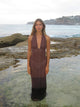 Sotina dress with glitter - Brown