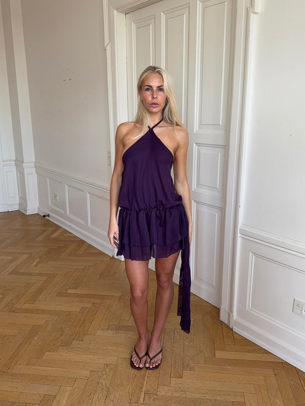 Lulitiana halterneck dress - Purple Designbysi.se Lulitiana halterneck dress - Purple Designbysi.se