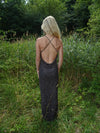 Sienna dress with pattern – Brown/Grey